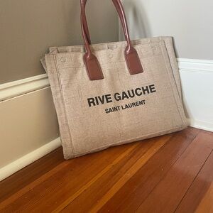 Tan and Brown Rive Gauche bag